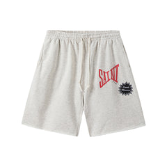 Saint Michael Angular Font Graphic Logo Sweat Shorts