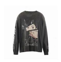Saint Michael Character Artwork & Text Graphic Sweatshirt