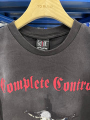 Saint Michael Gothic Figure & Text Print Sweatshirt
