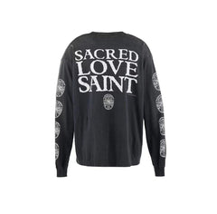 Saint Michael Sacred Love Graphic Print Sweatshirt