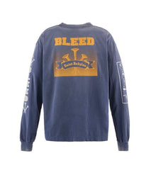 Saint Michael Sleeve Print & Back Emblem Vintage Sweatshirt