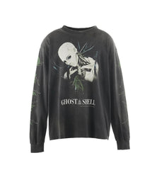 Saint Michael Figure Graphic & Back Illustration Sweatshirt