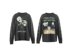 Saint Michael Figure Graphic & Back Illustration Sweatshirt