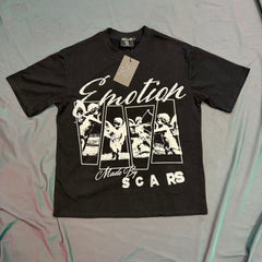 Mixed Emotion Layered Figure Graphic Tee