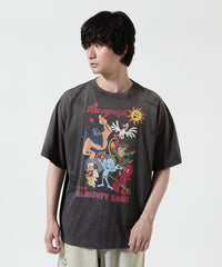 Saint Michael Illustrated Skull Graphic Tee
