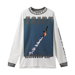 Saint Michael High-Collar Lightning & Arch Logo Sweatshirt