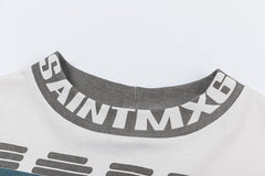 Saint Michael High-Collar Lightning & Arch Logo Sweatshirt