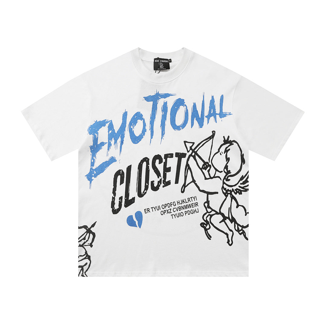 Mixed Emotion Distressed Graphic Tee