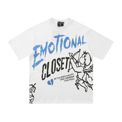 Mixed Emotion Distressed Graphic Tee