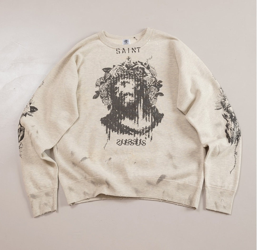 Saint Michael ST49 Jesus Artwork Graphic Sweatshirt