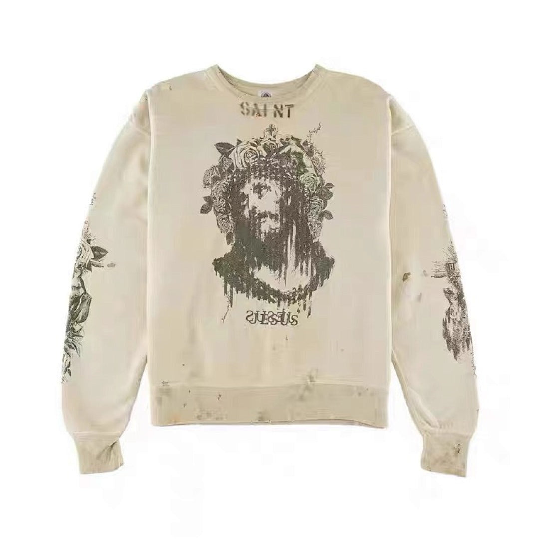 Saint Michael ST49 Jesus Artwork Graphic Sweatshirt