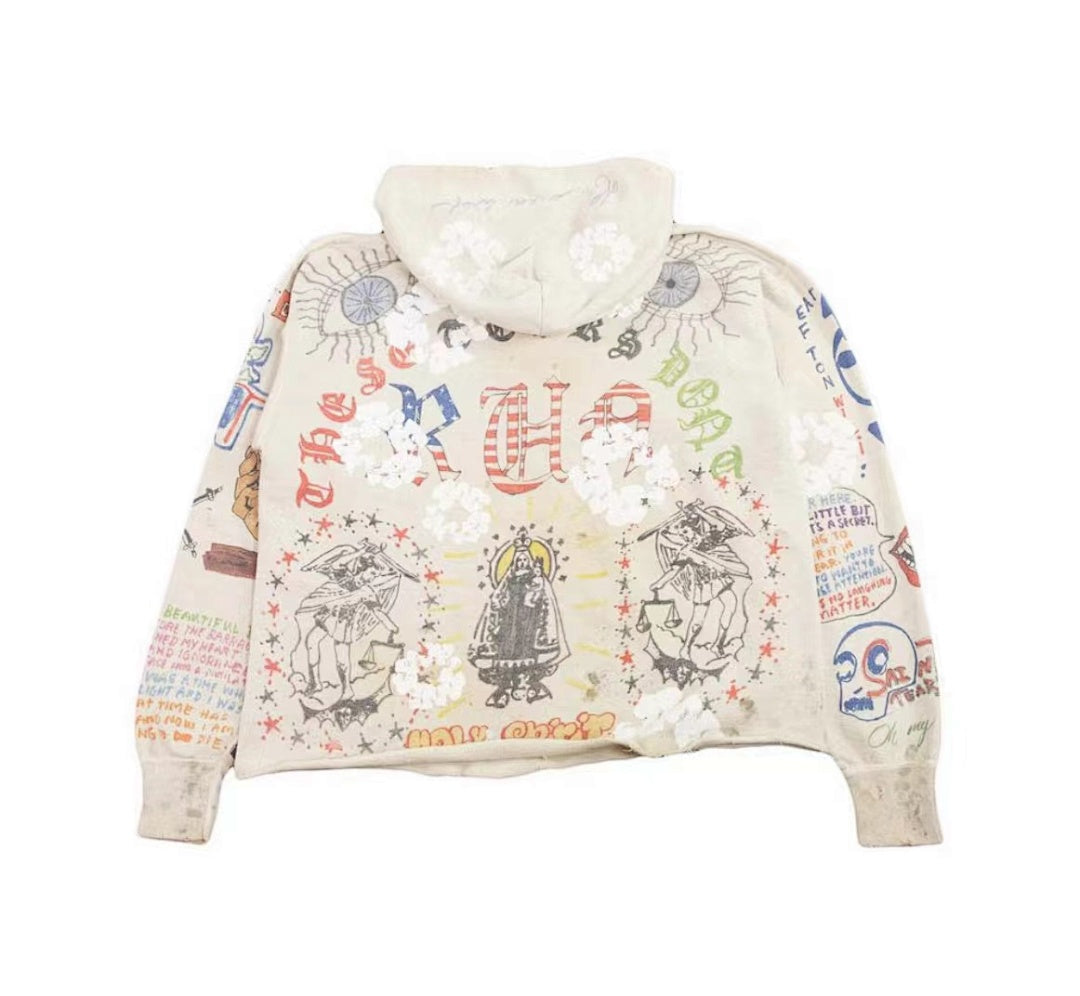 Saint Michael ST126 Full Graphic Collage Hoodie