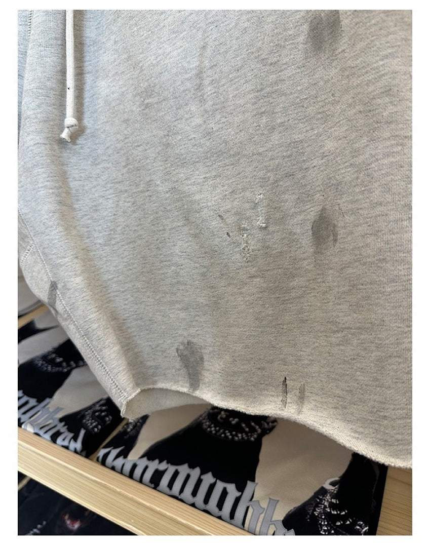 Saint Michael Dripping Heart & Lettering Graphic Sweat Shorts