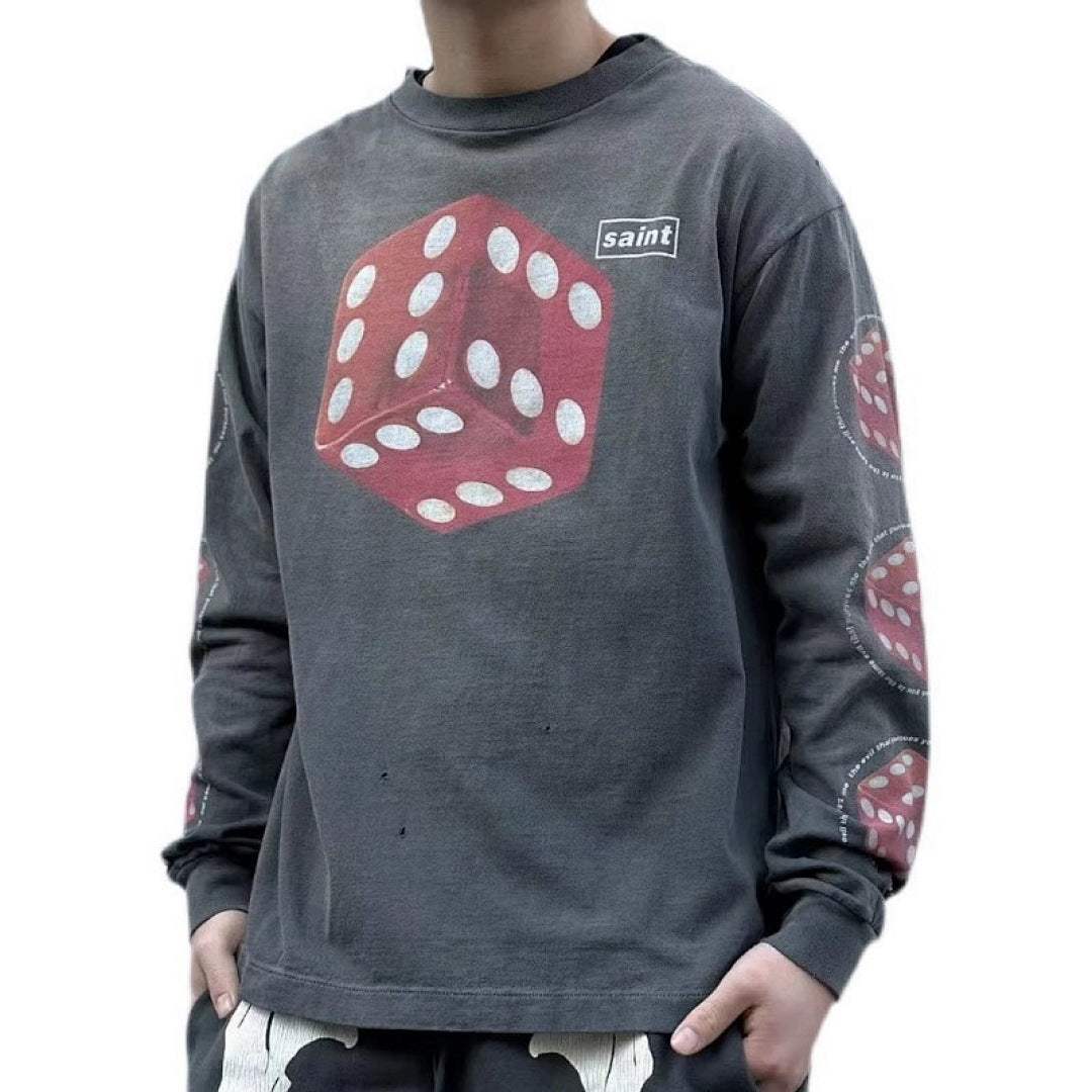 Saint Michael Graphic Long Sleeve T-Shirt