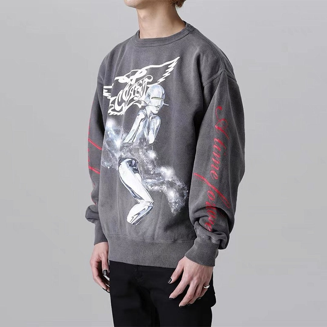 Saint Michael ST147 Cupid Angel Graphic Sweatshirt