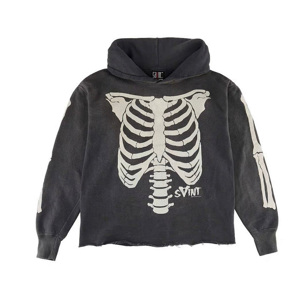 Saint Michael ST148 Skeleton Graphic Hoodie