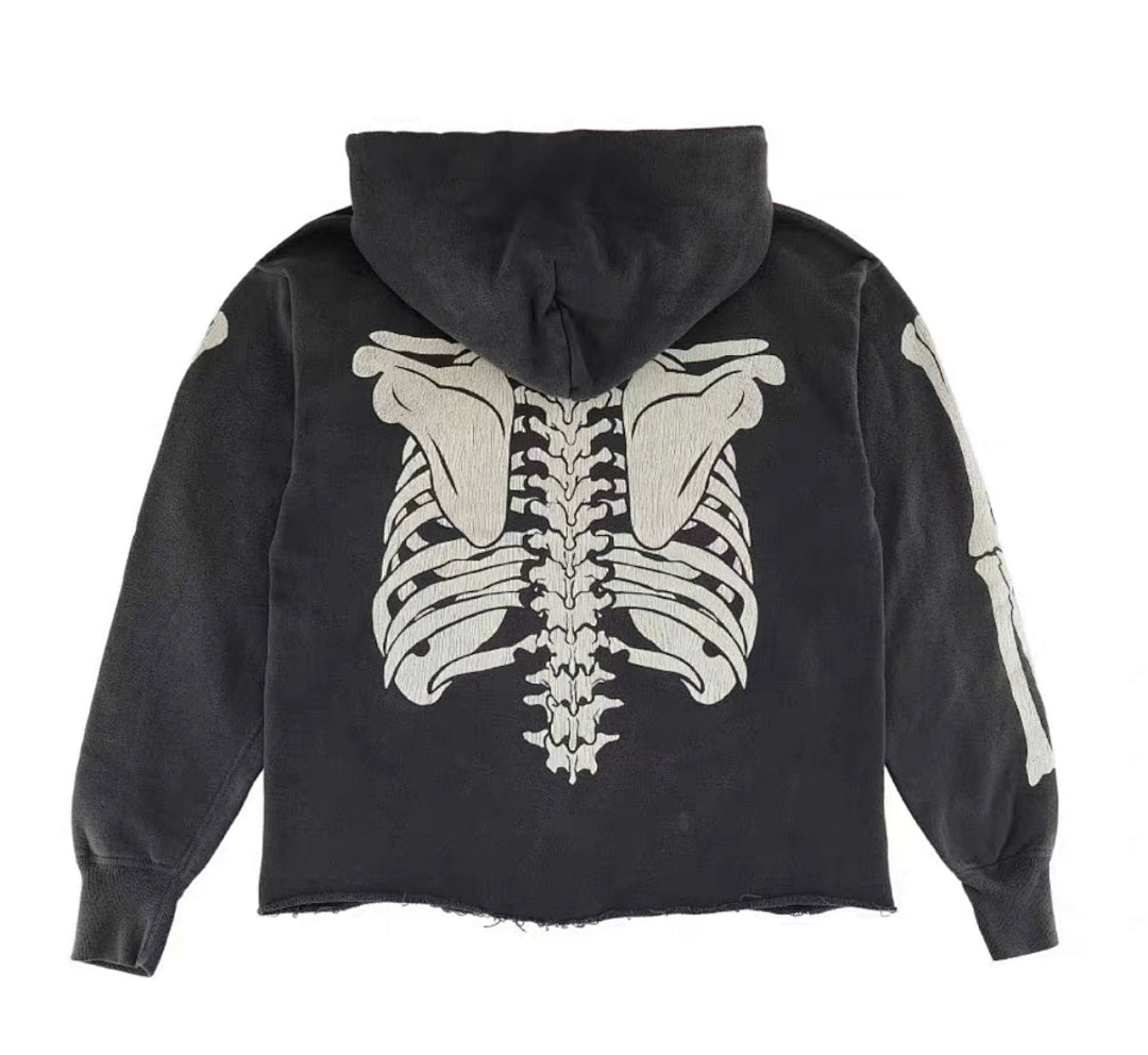 Saint Michael ST148 Skeleton Graphic Hoodie