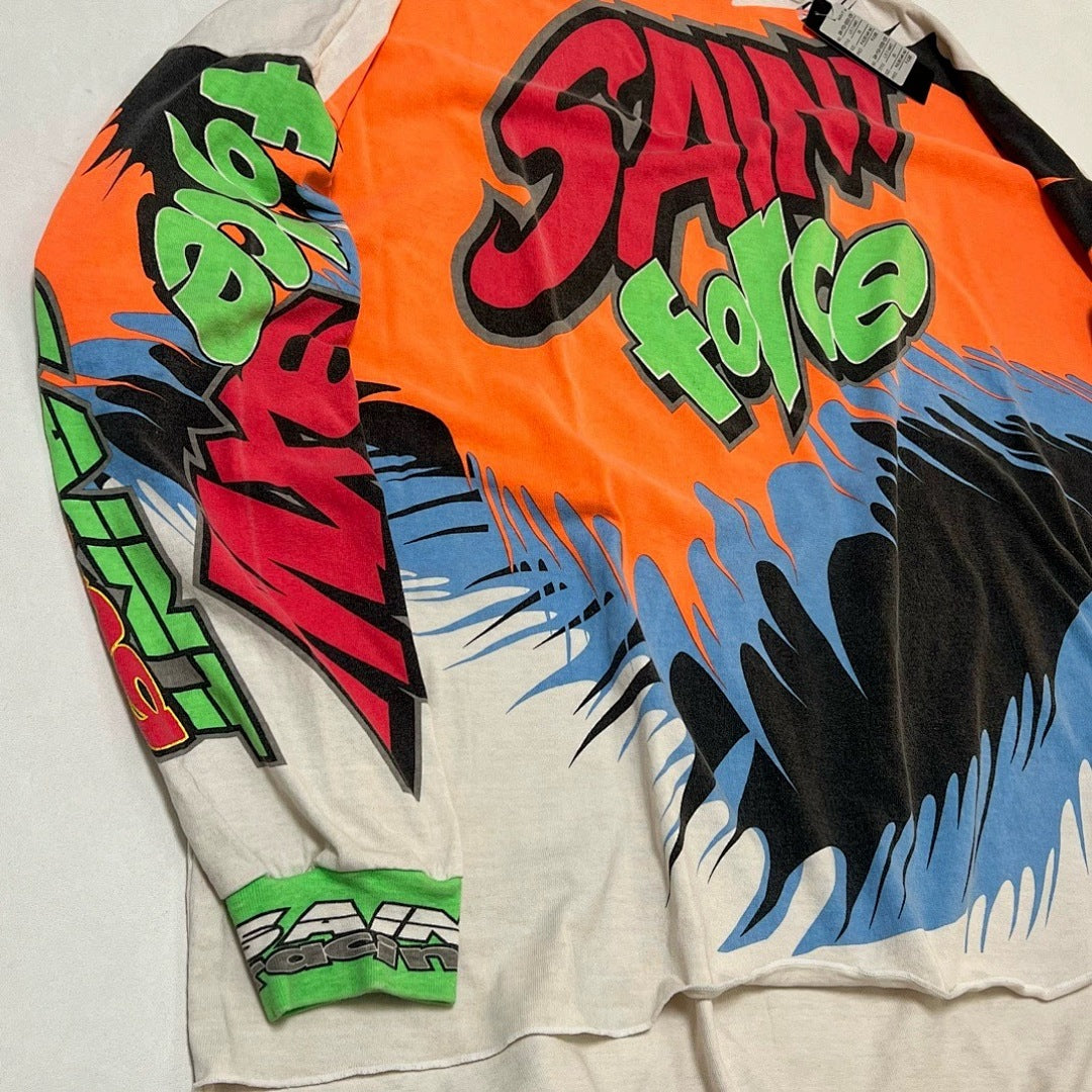 Saint Michael Bold Racing Graphic Long Sleeve Jersey