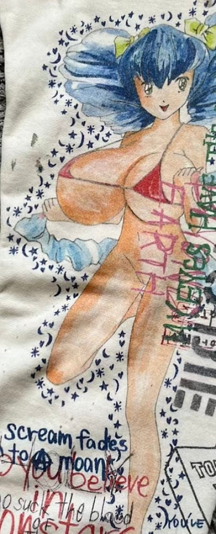 Saint Michael ST904 All-Over Graffiti Collage Sweatpants