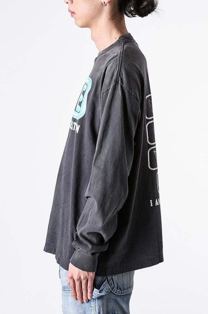 Saint Michael Love Patchwork Graphic Sweatshirt