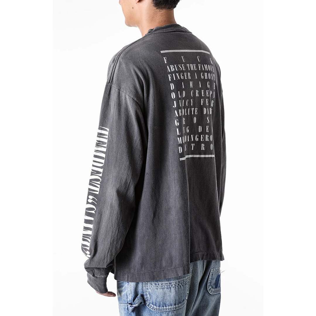 Saint Michael Tempest Graphic & Back Script Sweatshirt