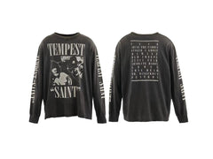 Saint Michael Tempest Graphic & Back Script Sweatshirt