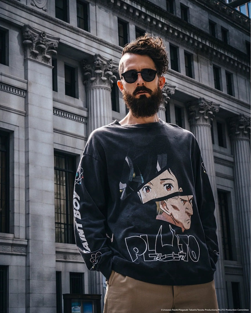 Saint Michael Character Artwork & Text Graphic Sweatshirt