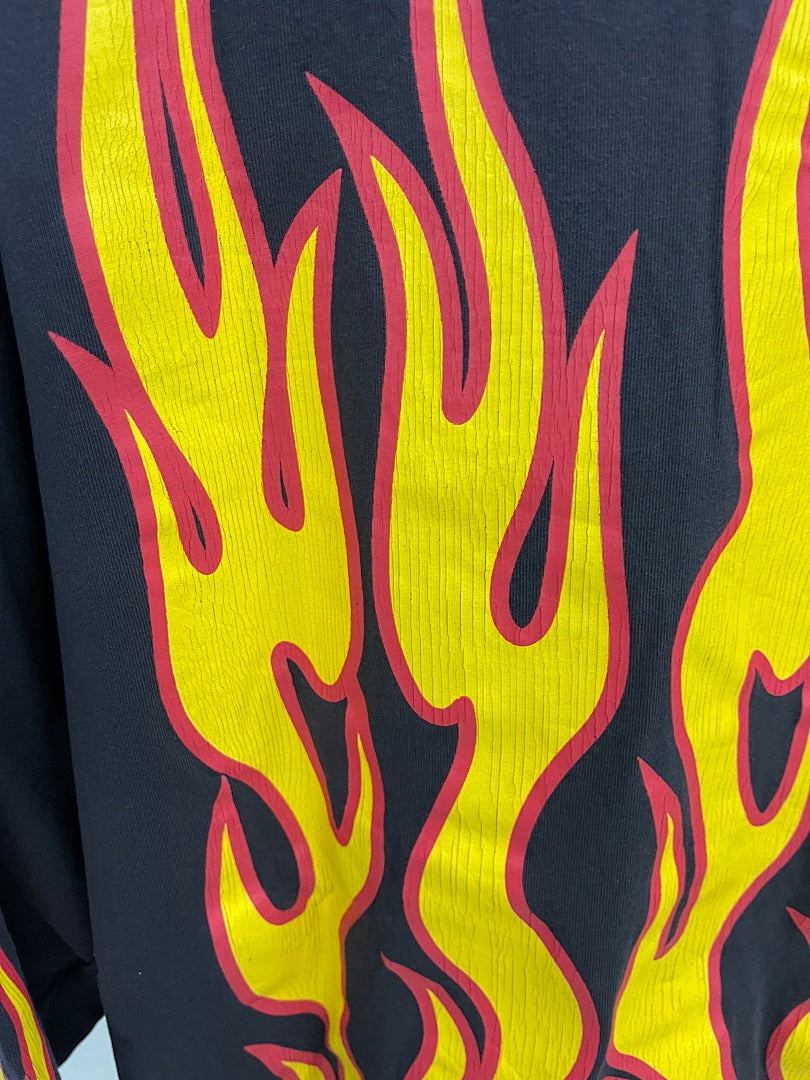Saint Michael Soul On Fire Flame Sleeve Sweatshirt
