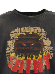 Saint Michael Live In Hell Graphic Vintage Sweatshirt