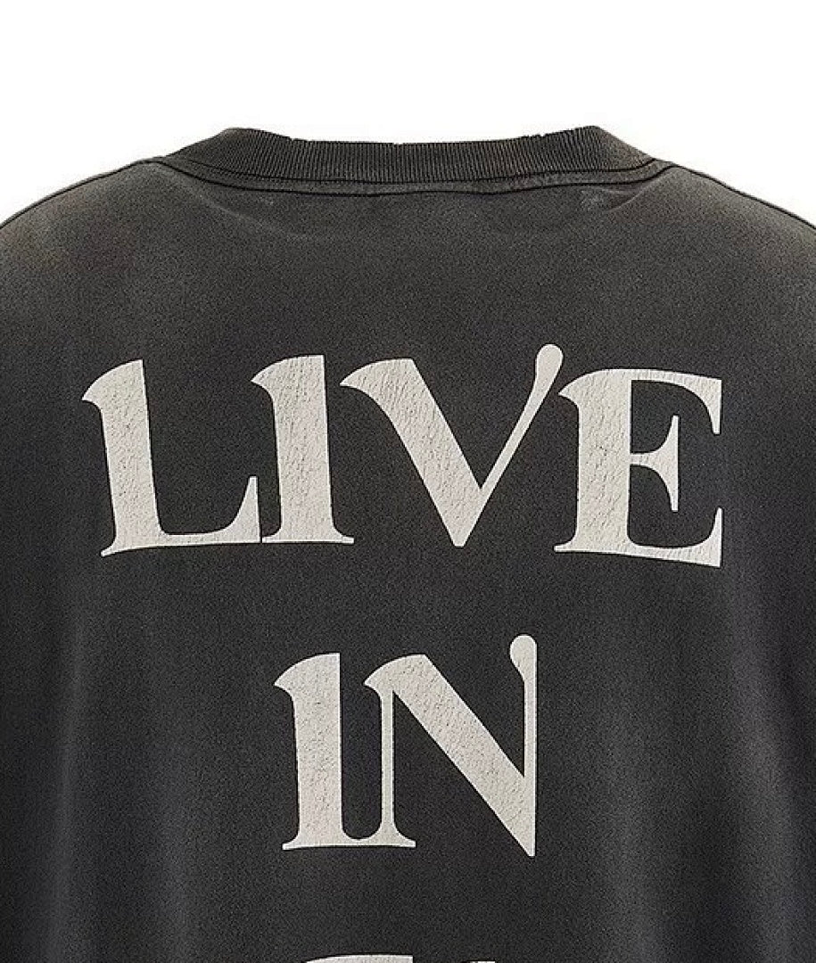 Saint Michael Live In Hell Graphic Vintage Sweatshirt