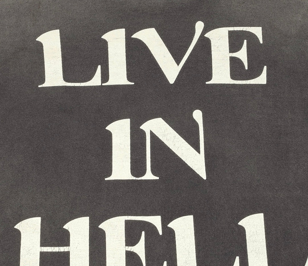 Saint Michael Live In Hell Graphic Vintage Sweatshirt