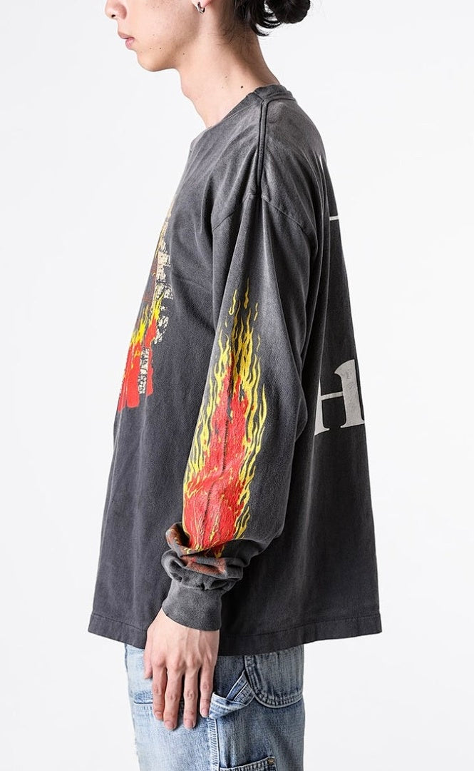 Saint Michael Live In Hell Graphic Vintage Sweatshirt