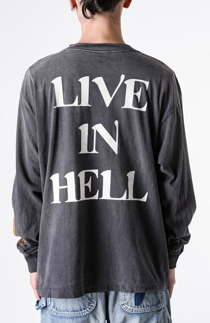 Saint Michael Live In Hell Graphic Vintage Sweatshirt