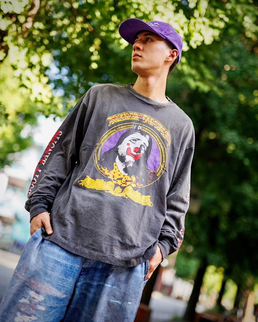 Saint Michael Cross Graphic & Portrait Print Sweatshirt
