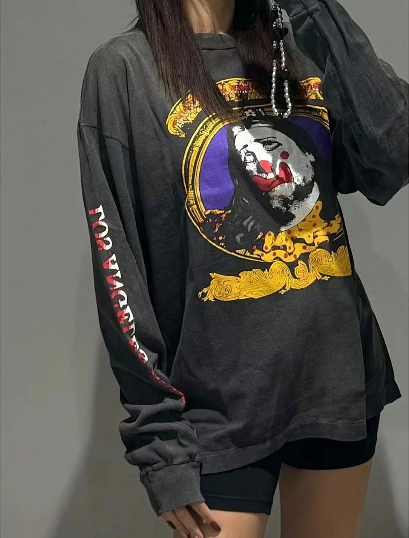 Saint Michael Cross Graphic & Portrait Print Sweatshirt