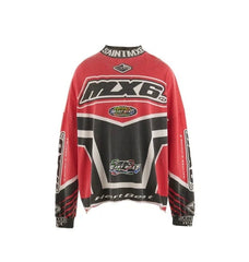 Saint Michael Racing Patch Paneled Long Sleeve Sweatshirt