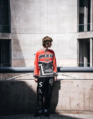 Saint Michael Racing Patch Paneled Long Sleeve Sweatshirt