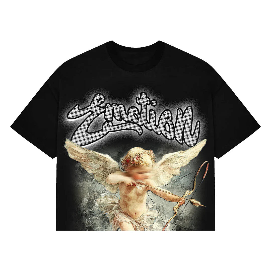 Mixed Emotion Graphic Character Tee