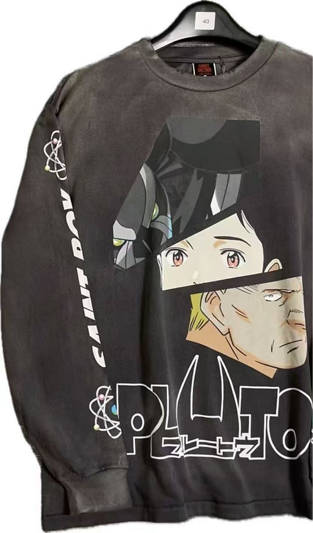 Saint Michael Character Artwork & Text Graphic Sweatshirt