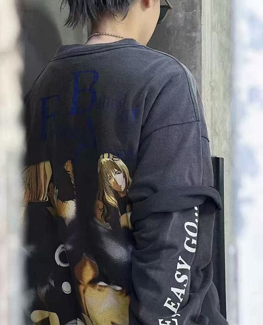 Saint Michael Multi-Patch Artwork Vintage Sweatshirt