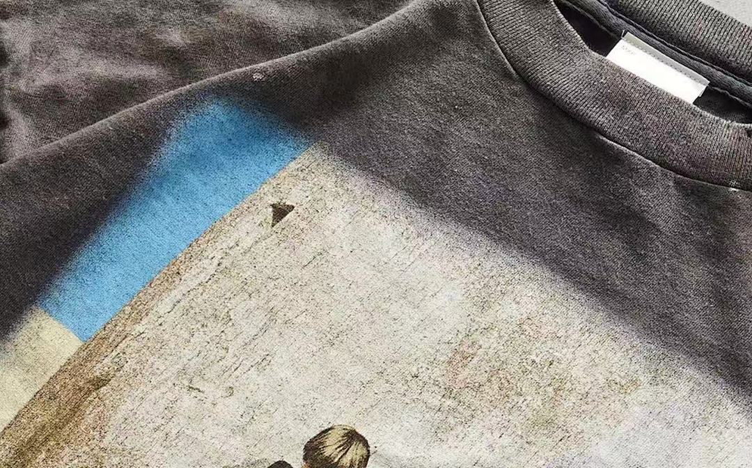 Saint Michael Portrait Graphic & Back Illustration Sweatshirt
