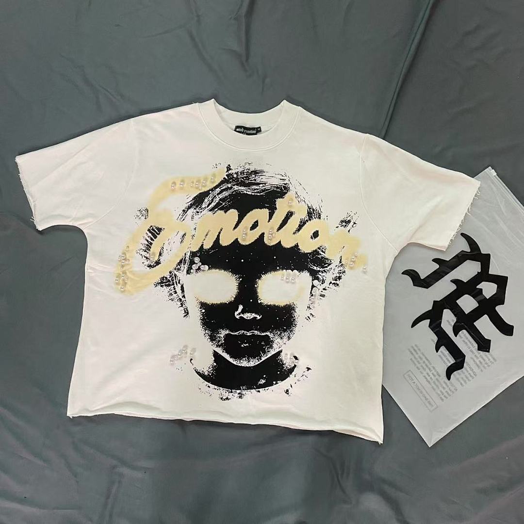 Mixed Emotion Cropped Graphic Tee