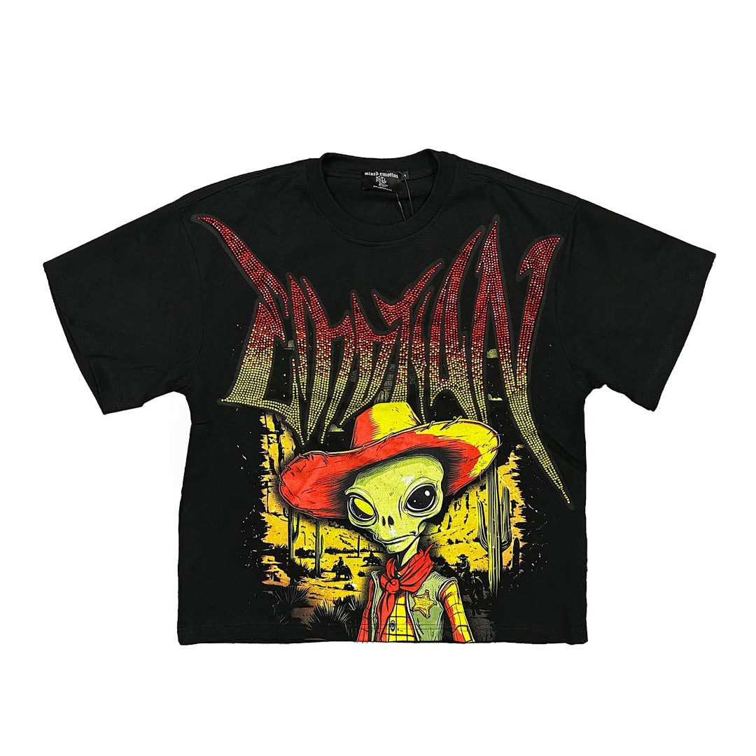 Mixed Emotion Skull Graphic Tee