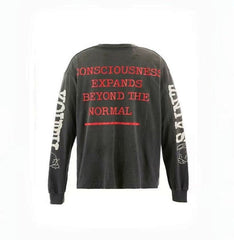 Saint Michael Photo Print & Slogan Typography Sweatshirt