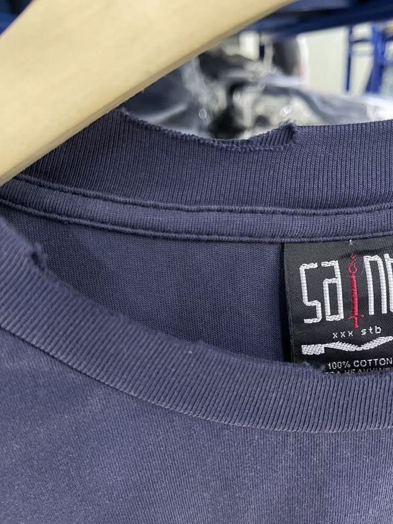 Saint Michael Sleeve Print & Back Emblem Vintage Sweatshirt