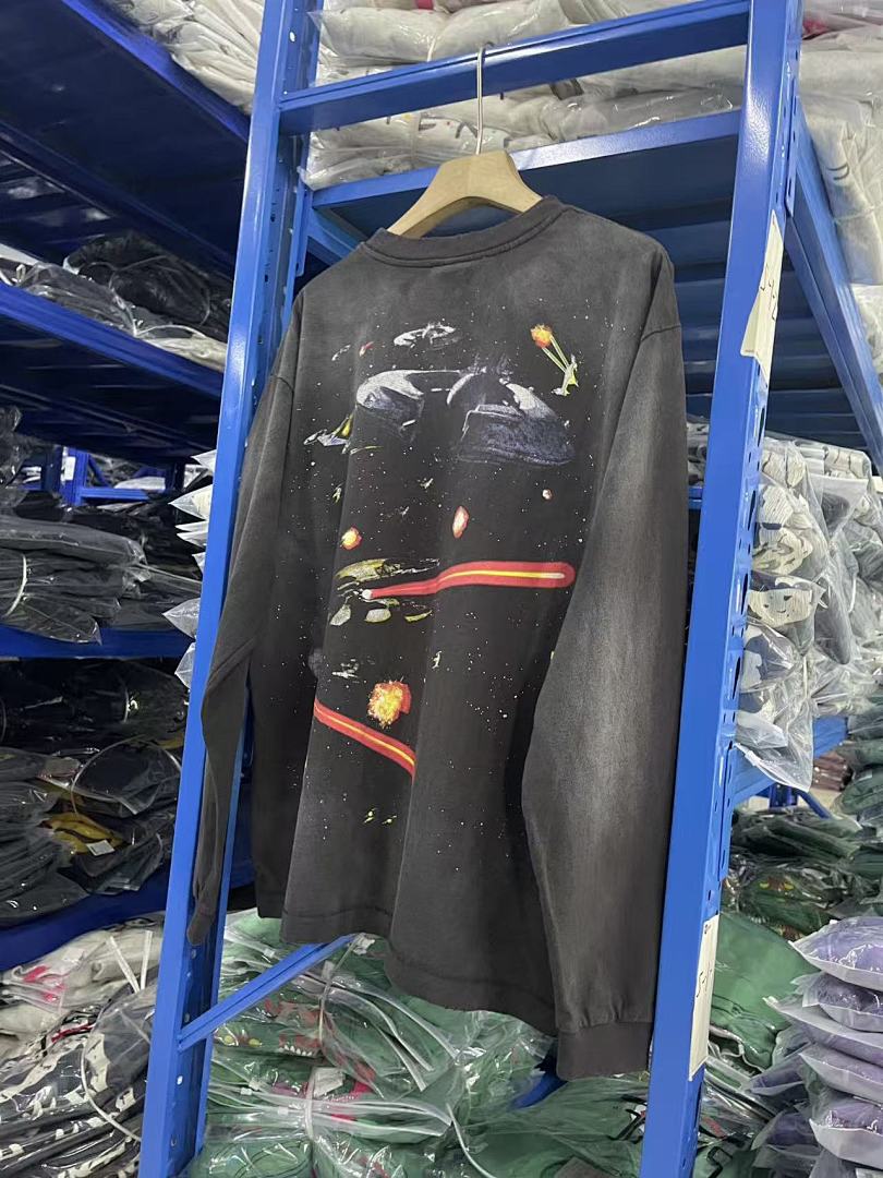 Saint Michael Rocket Graphic & Multi-Print Sweatshirt