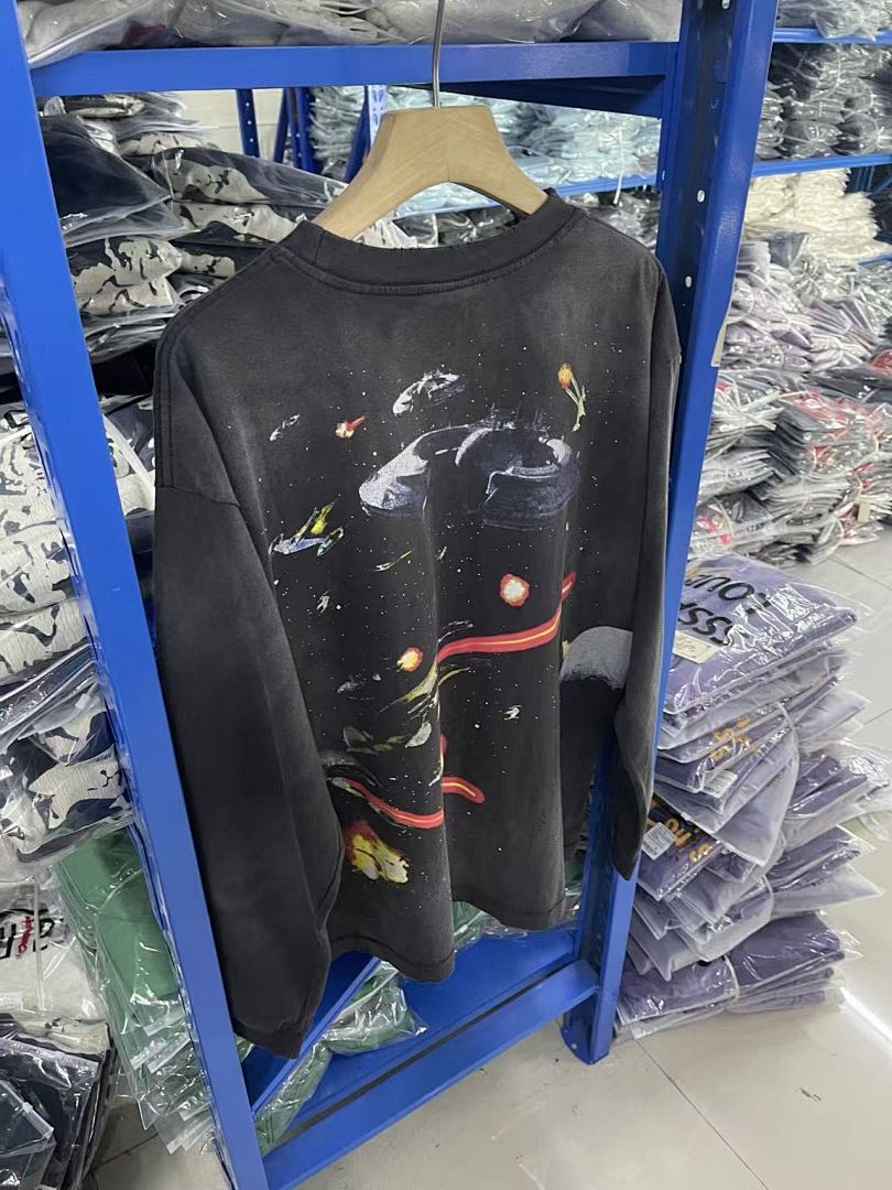 Saint Michael Rocket Graphic & Multi-Print Sweatshirt