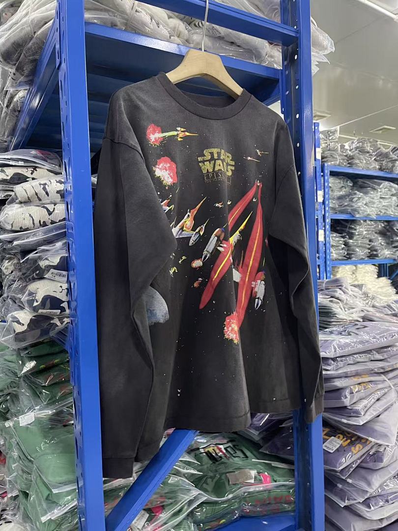 Saint Michael Rocket Graphic & Multi-Print Sweatshirt