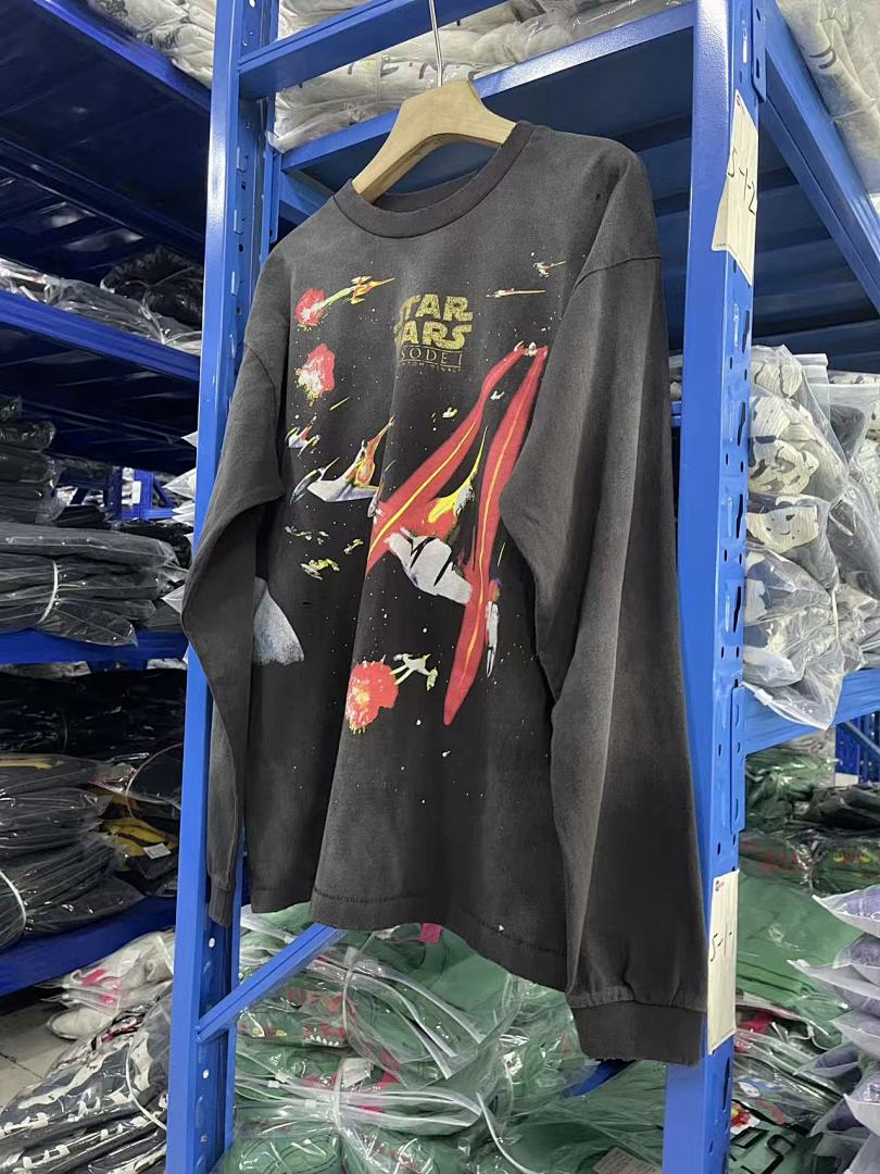 Saint Michael Rocket Graphic & Multi-Print Sweatshirt