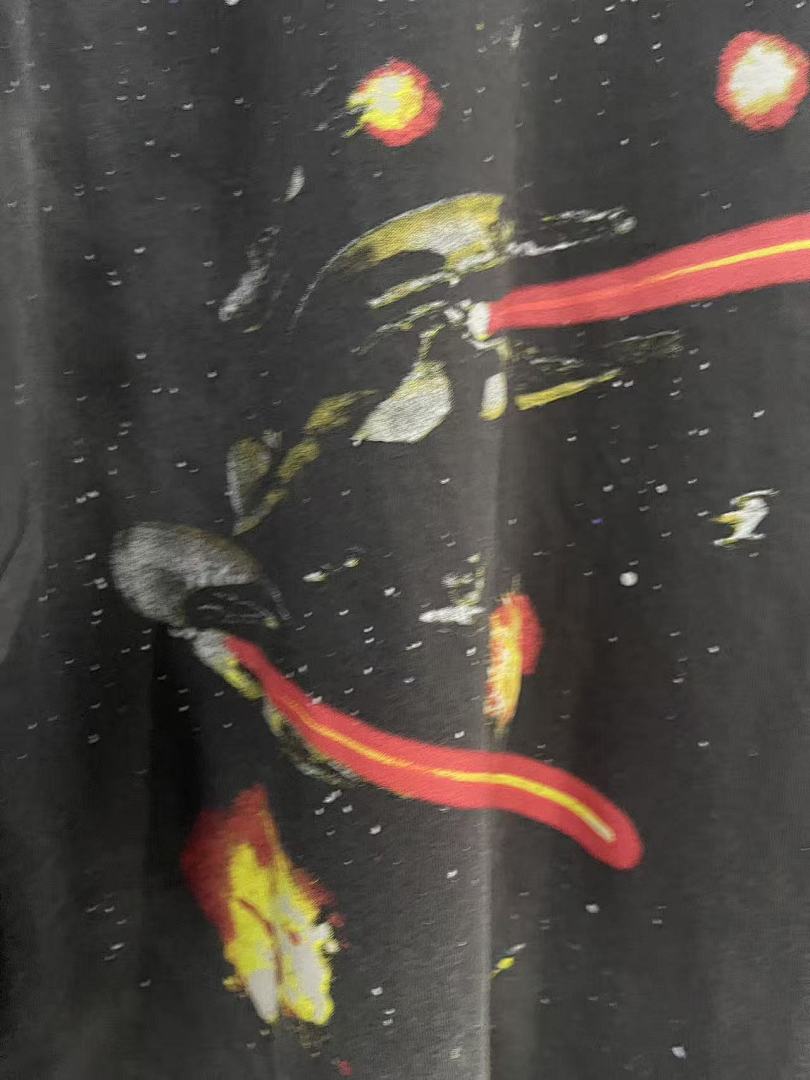 Saint Michael Rocket Graphic & Multi-Print Sweatshirt
